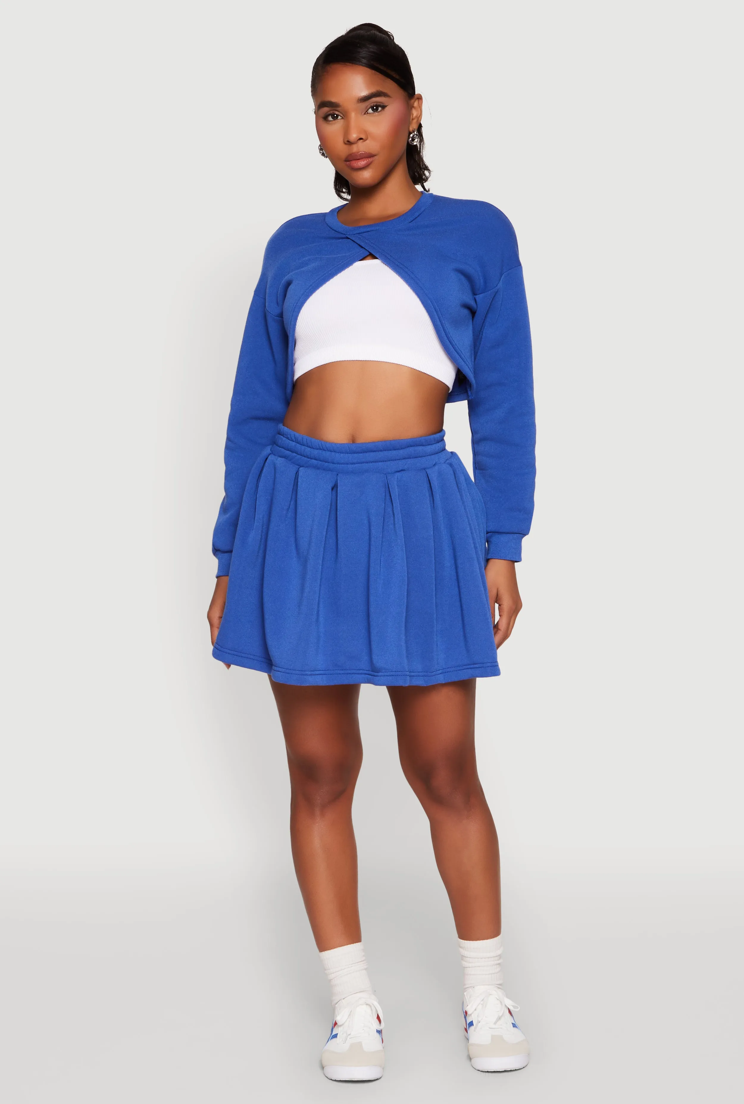 Smocked High Waisted Pleated Skort sold by Rainbow