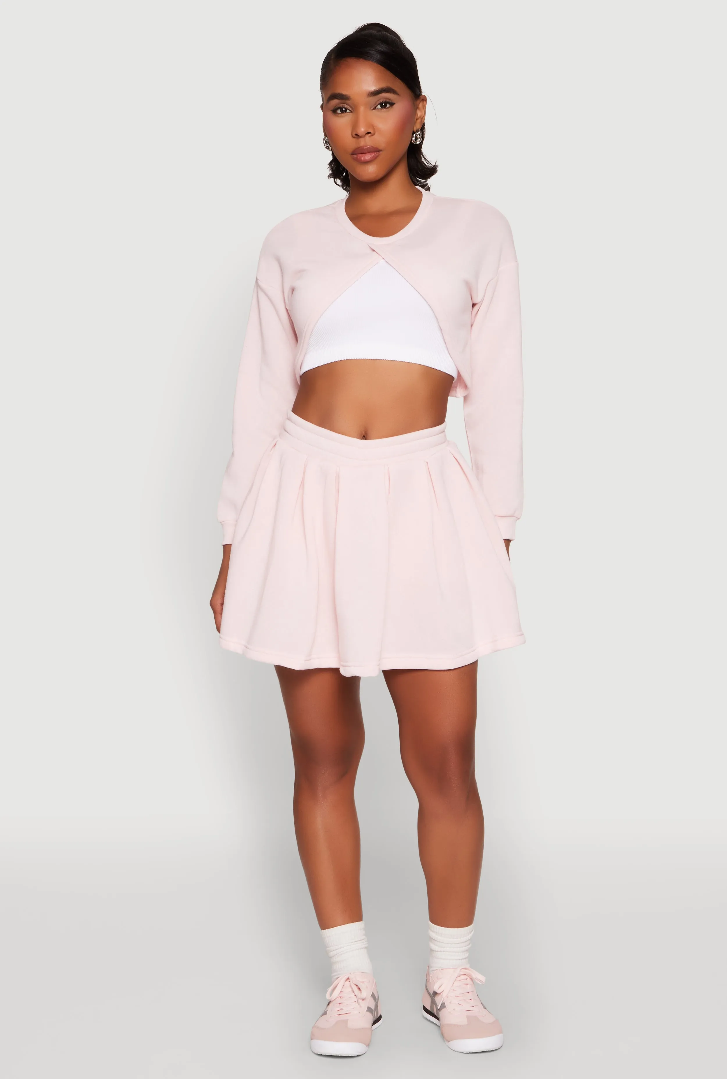 Long Sleeve Bolero Sweatshirt sold by Rainbow product image thumbnail 2