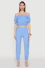Smocked High Waisted Cargo Joggers sold by Rainbow