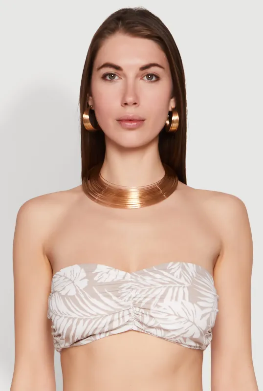 Ruched Front Bandeau Top sold by Rainbow