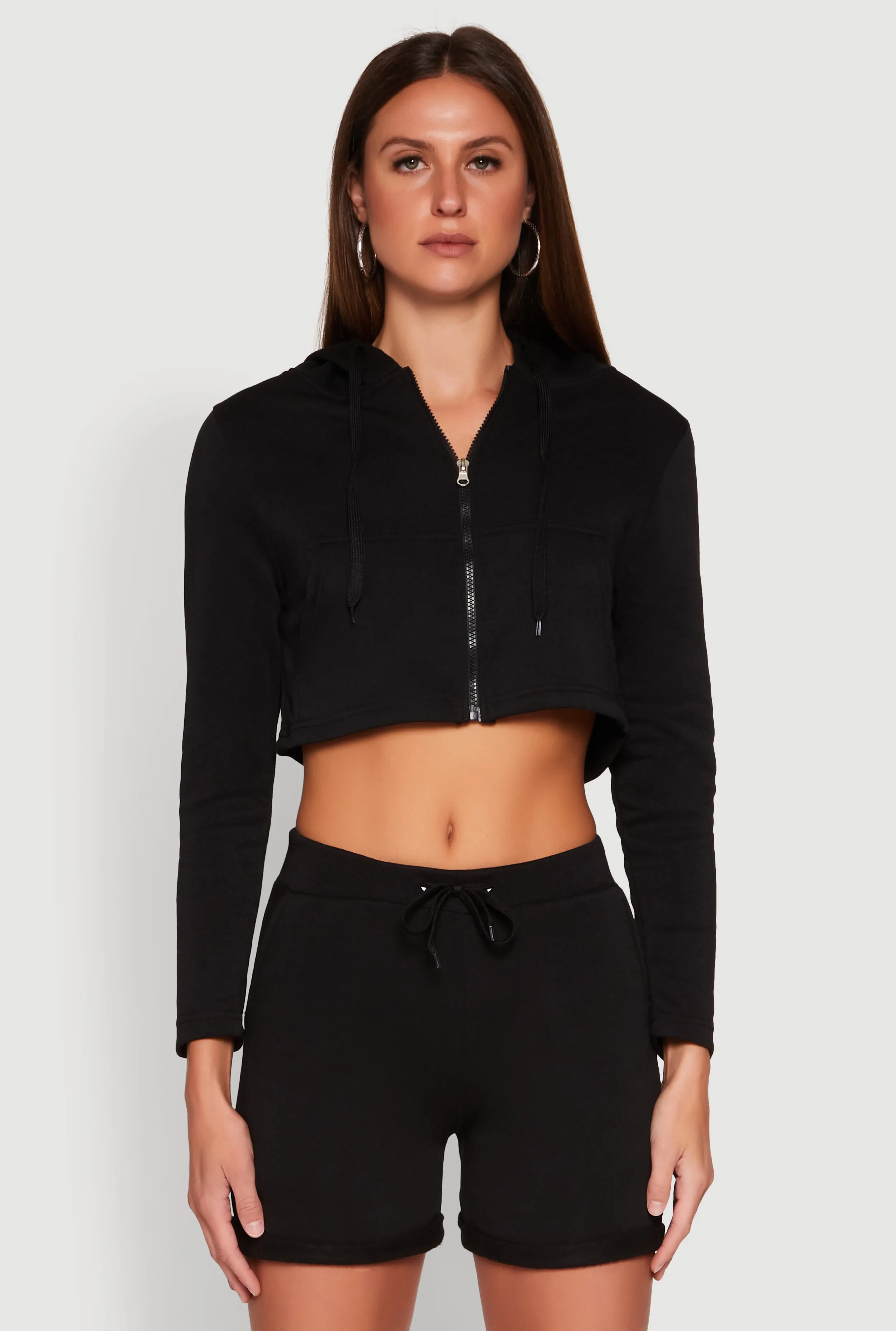 Fleece Lined Zip Front Hooded Sweatshirt sold by Rainbow