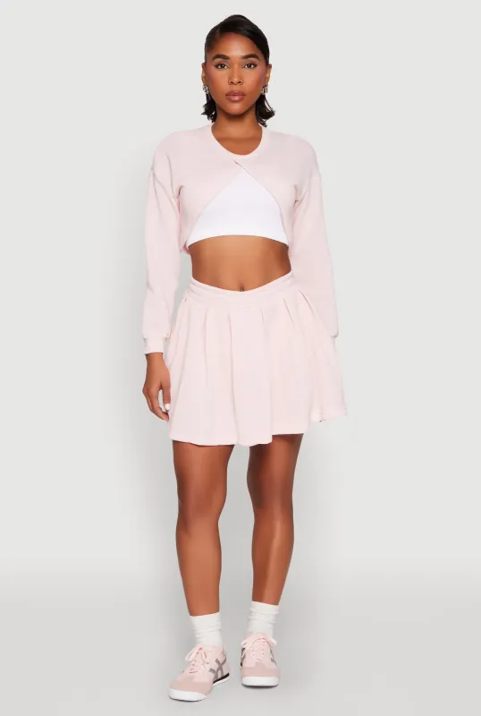 Smocked High Waisted Pleated Skort sold by Rainbow