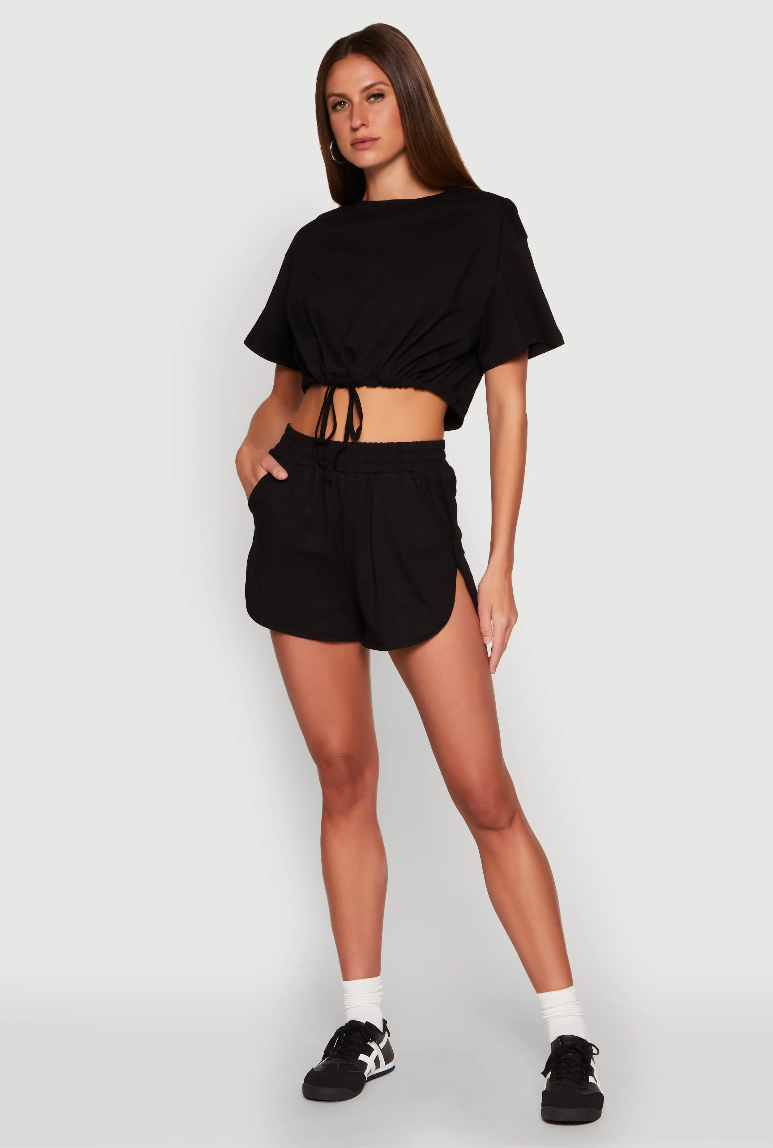 Daisy High Waisted Dolphin Shorts sold by Rainbow