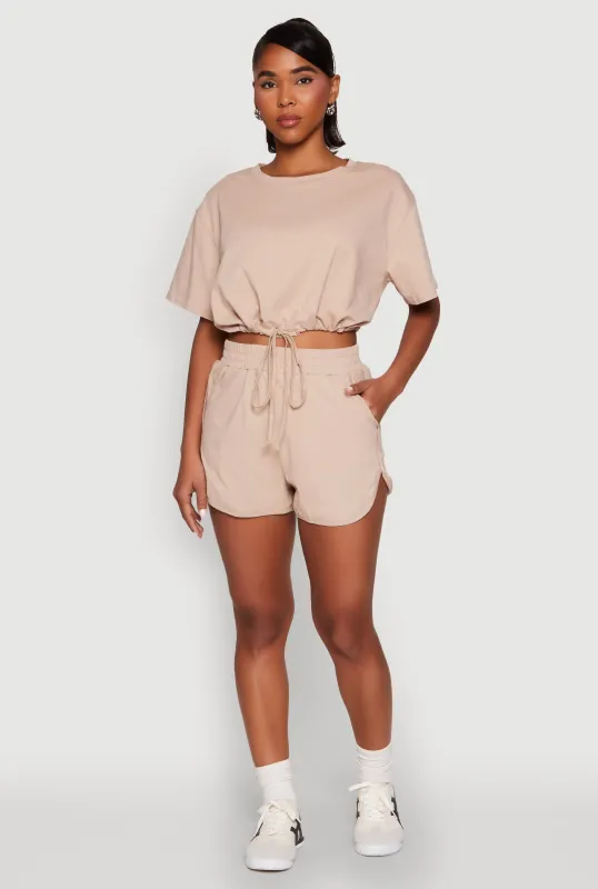 Daisy High Waisted Dolphin Shorts sold by Rainbow