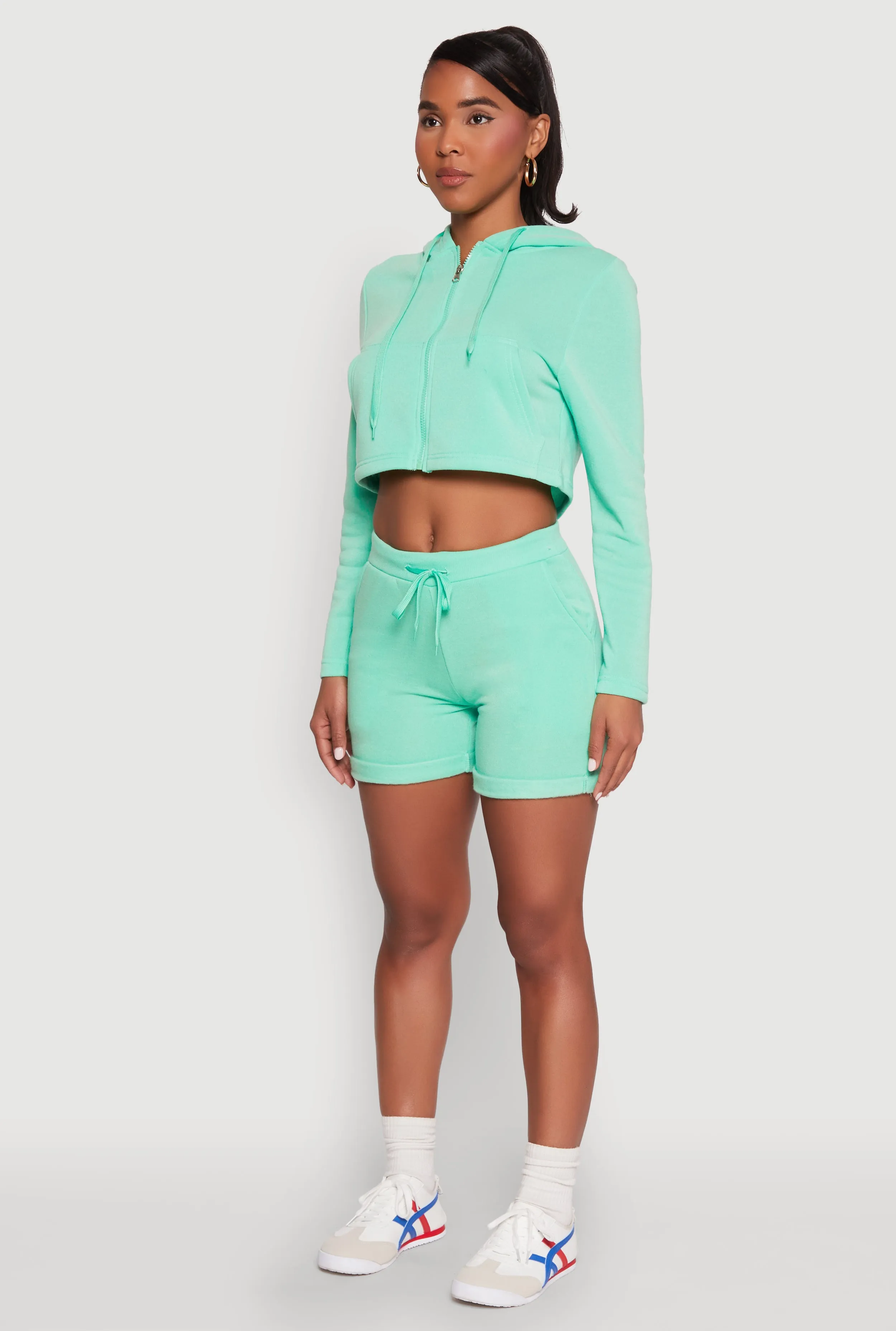 Fleece Lined Zip Front Hooded Sweatshirt sold by Rainbow product image thumbnail 5