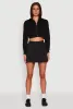 Solid High Waisted Pleated Skort sold by Rainbow