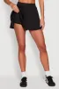 Solid High Waisted Pleated Skort sold by Rainbow