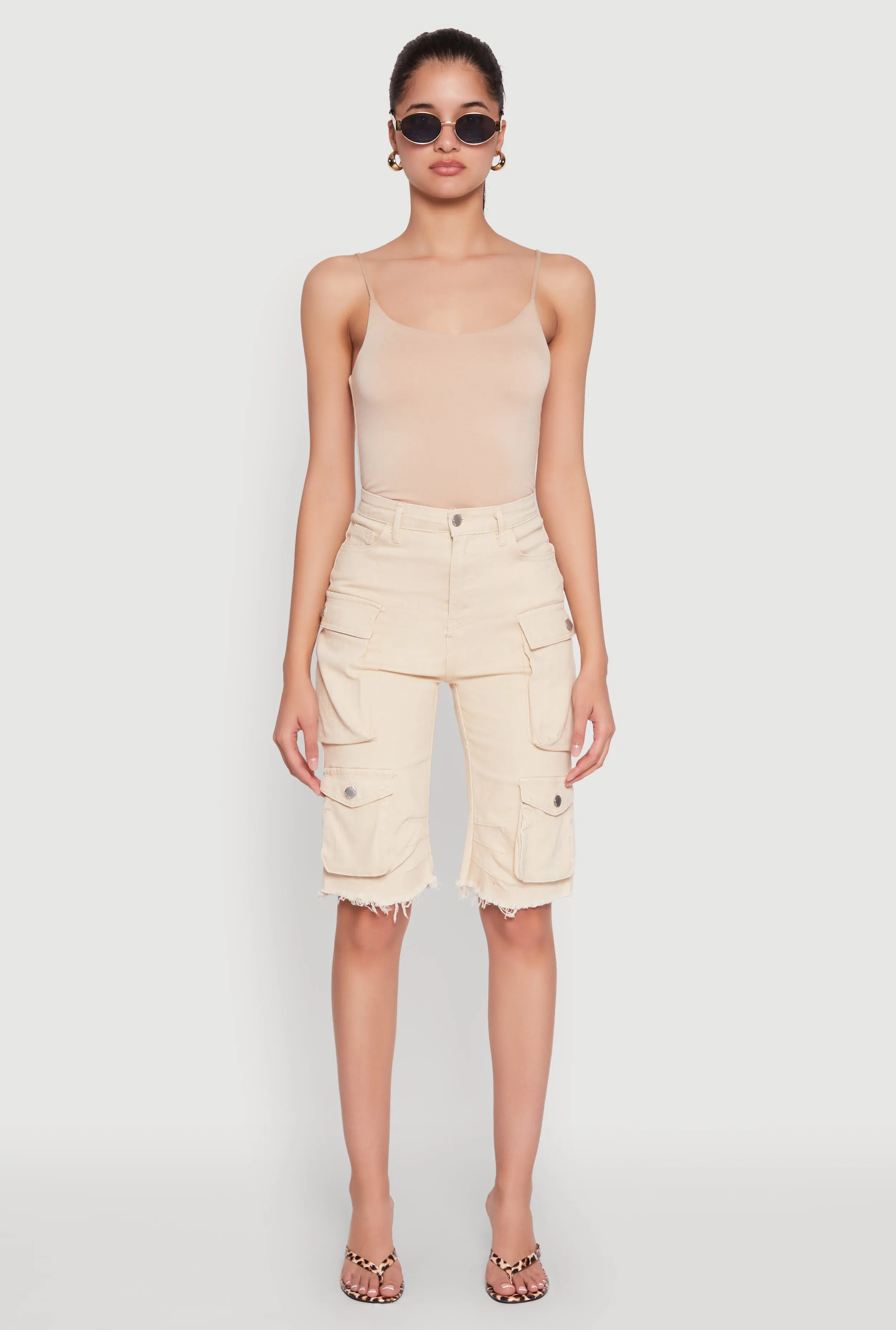 Daisy Mineral Wash Cargo Bermuda Shorts sold by Rainbow product image thumbnail 2