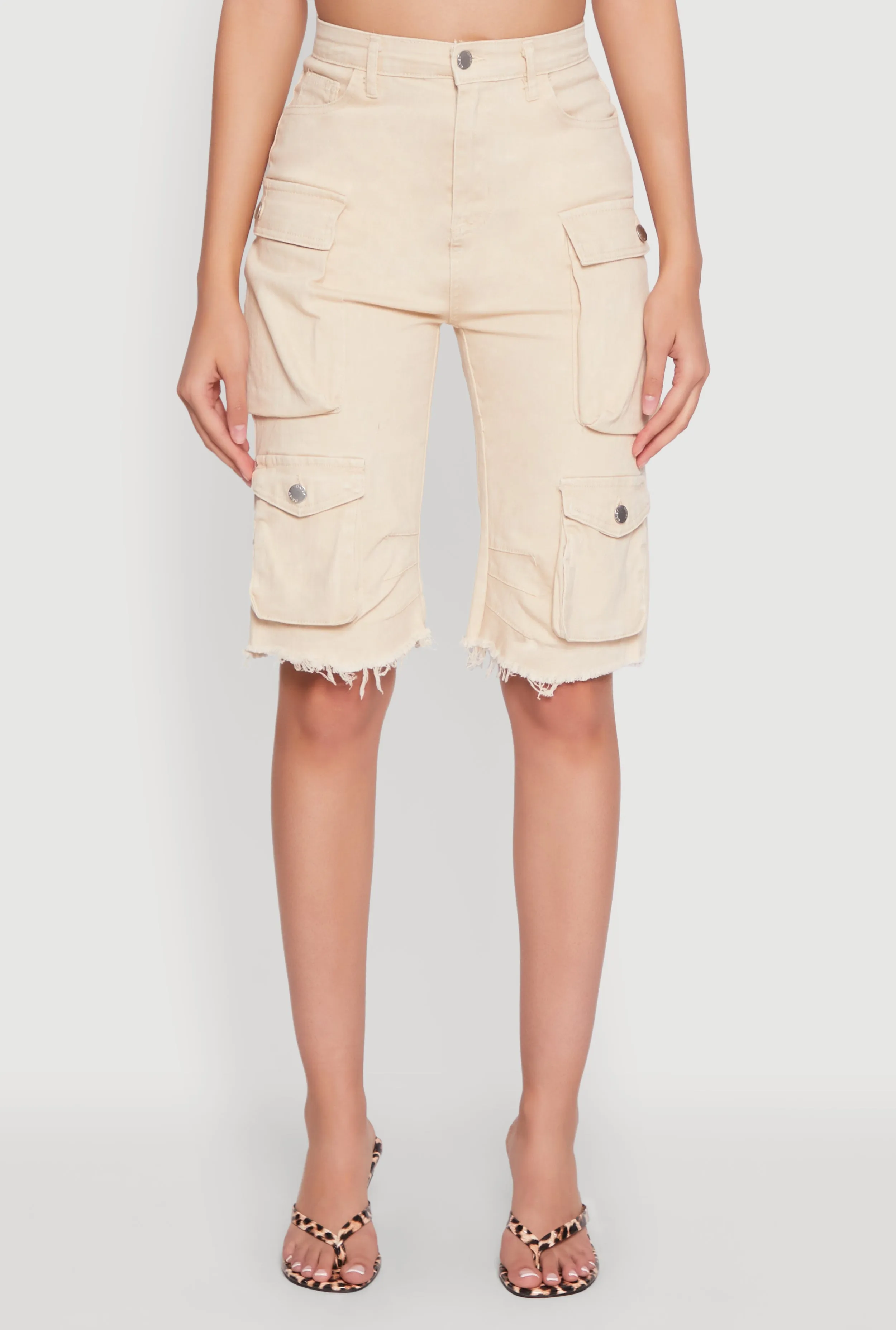 Daisy Mineral Wash Cargo Bermuda Shorts sold by Rainbow product image thumbnail 5