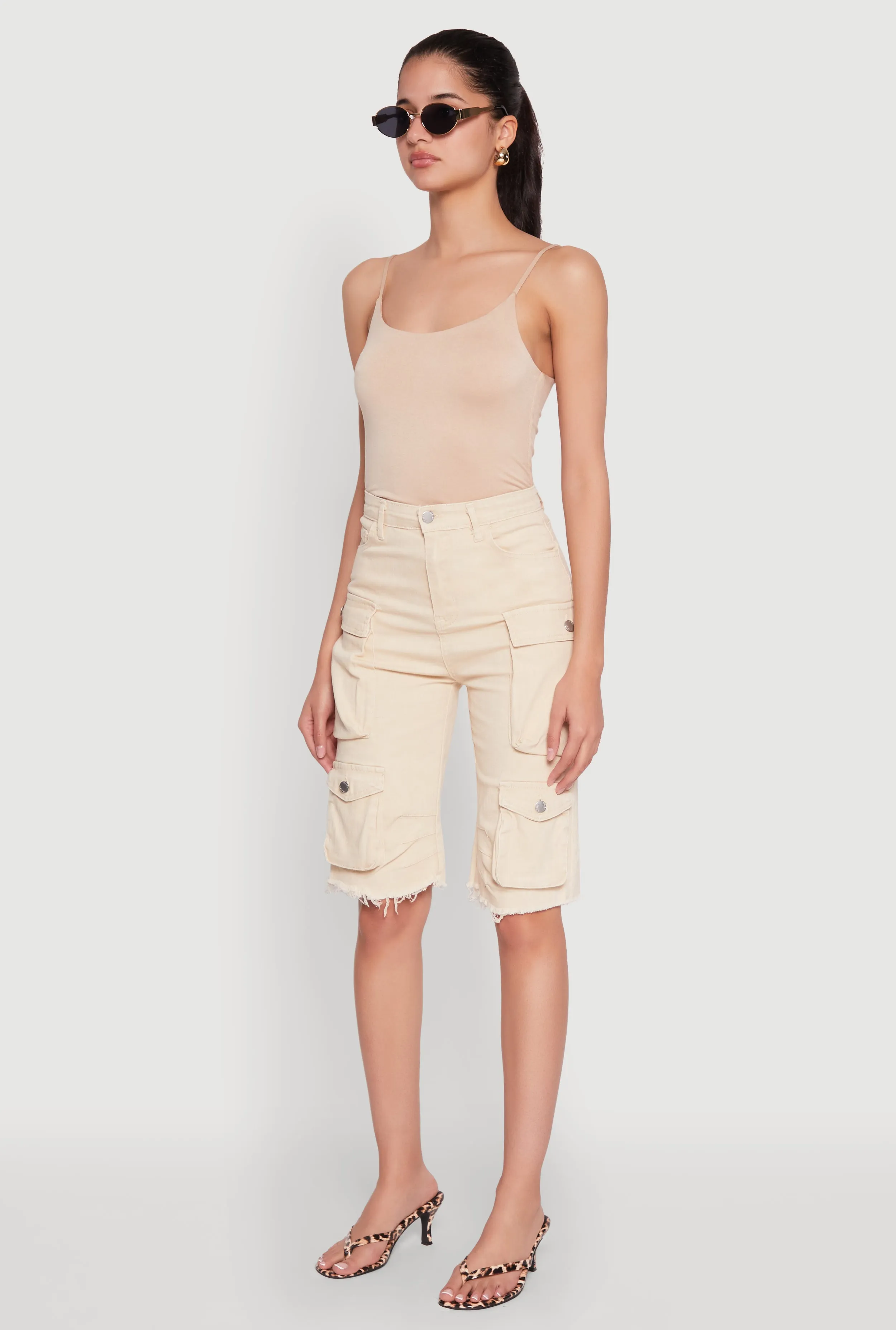 Daisy Mineral Wash Cargo Bermuda Shorts sold by Rainbow product image thumbnail 3