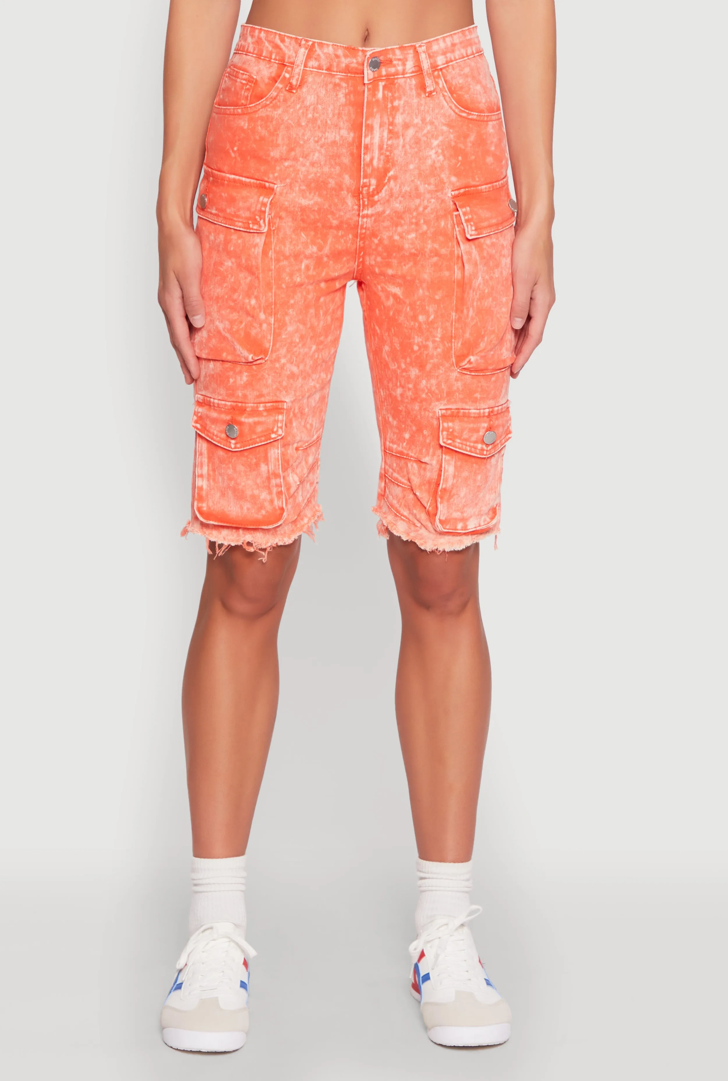 Daisy Mineral Wash Cargo Bermuda Shorts sold by Rainbow product image thumbnail 5