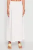 Smocked High Waist Side Slit Skirt sold by Rainbow