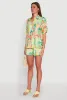 Airy Fruit Print Button Front Shirt sold by Rainbow