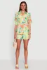 Airy Fruit Print Button Front Shirt sold by Rainbow