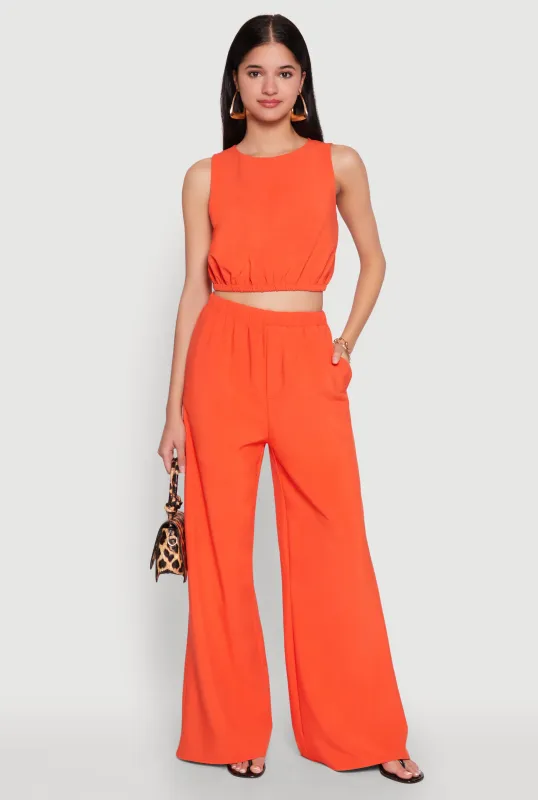 High Waisted Palazzo Pants sold by Rainbow