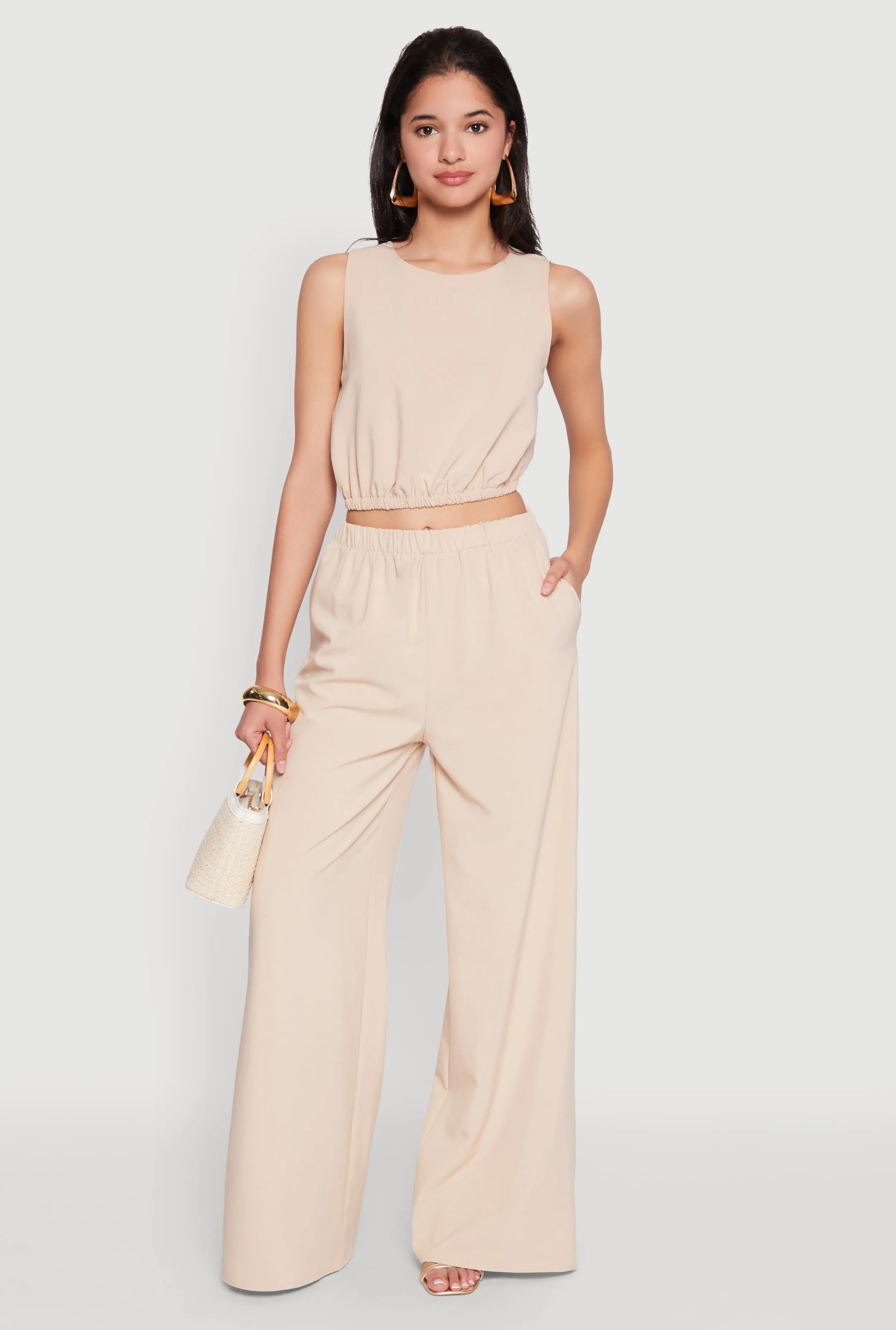 High Waisted Palazzo Pants sold by Rainbow