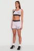 94 Graphic Denim Trim Crop Top sold by Rainbow