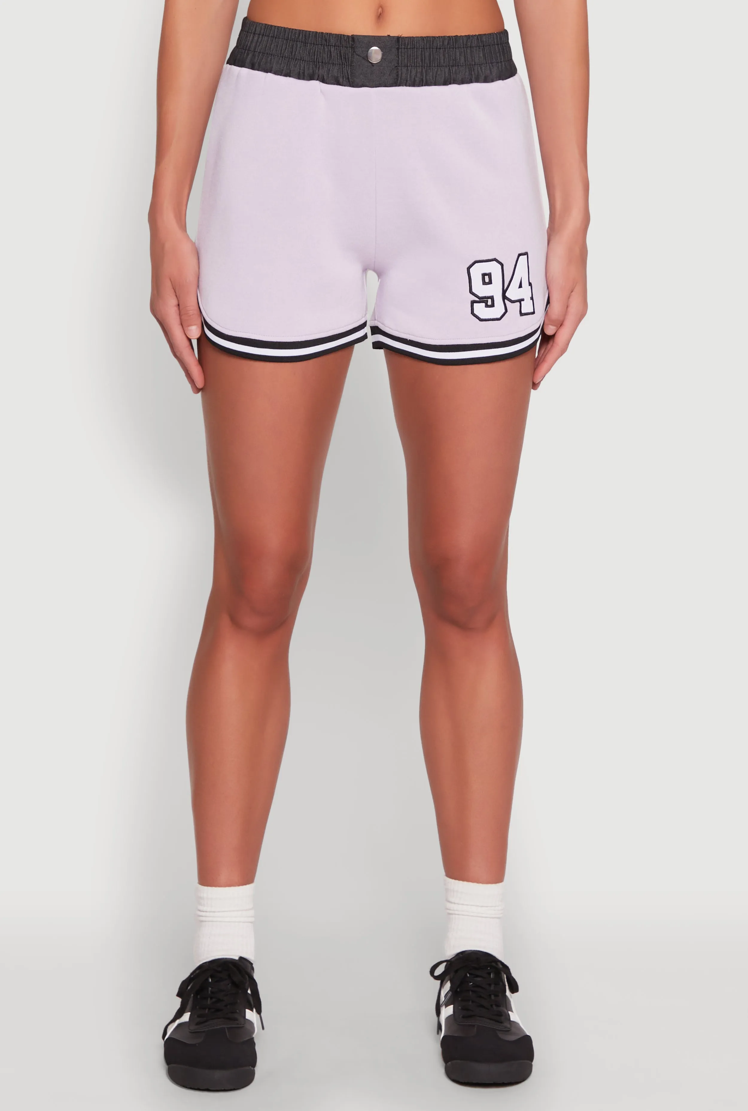 94 Graphic Denim Trim Shorts sold by Rainbow product image thumbnail 3