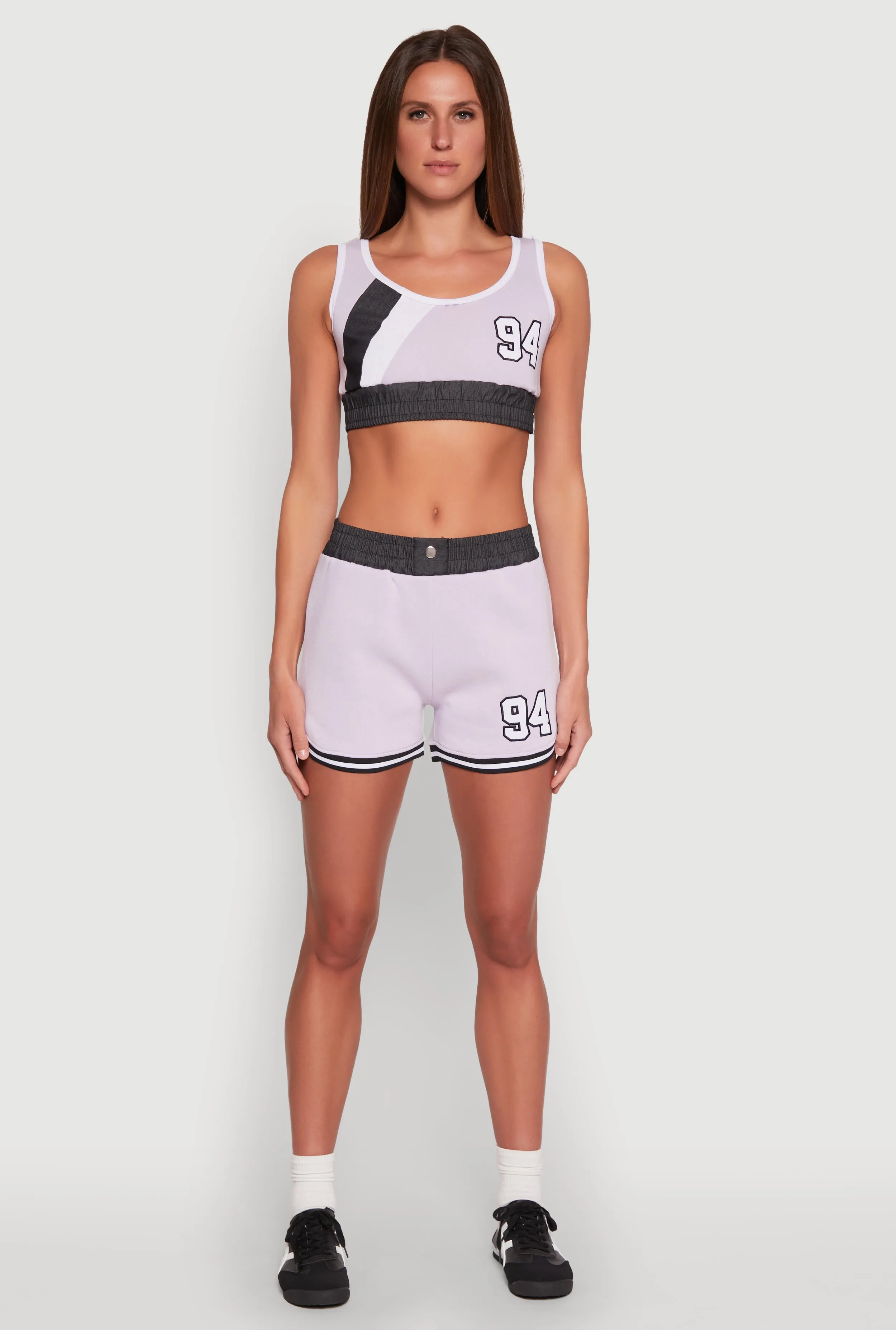 94 Graphic Denim Trim Shorts sold by Rainbow product image thumbnail 2