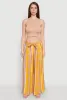 Tie Waist Belted High Waisted Palazzo Pants sold by Rainbow