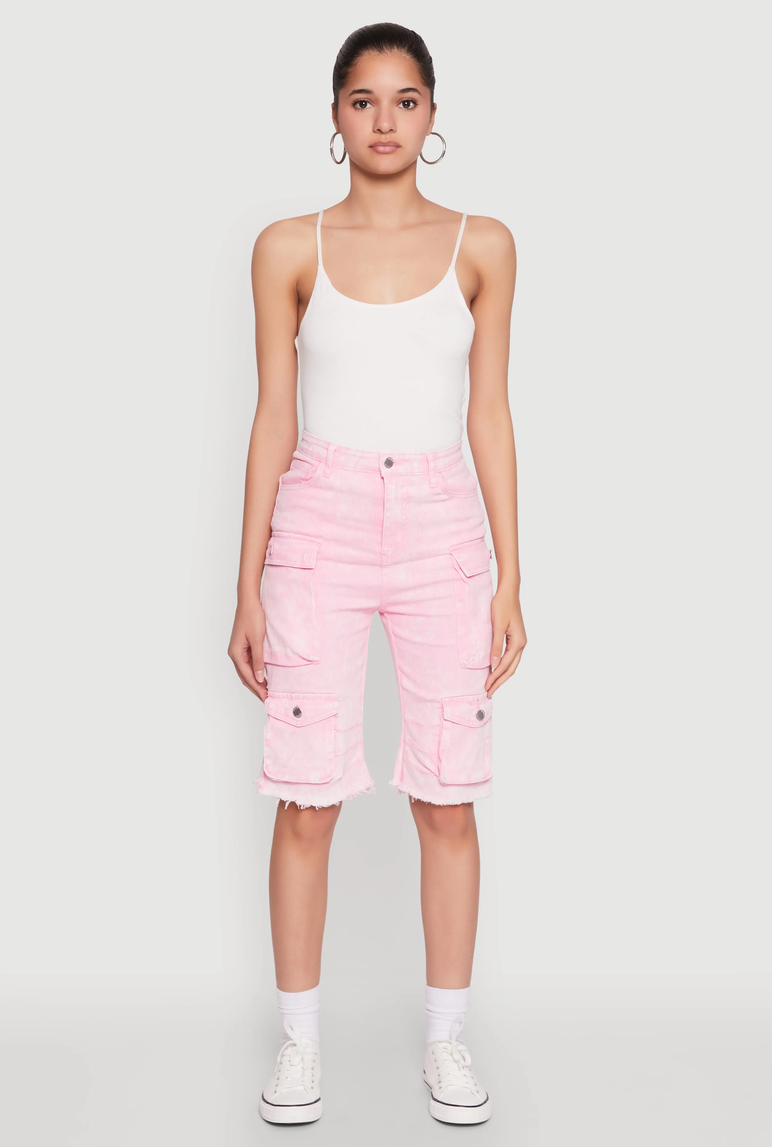 Daisy Mineral Wash Cargo Bermuda Shorts sold by Rainbow product image thumbnail 2