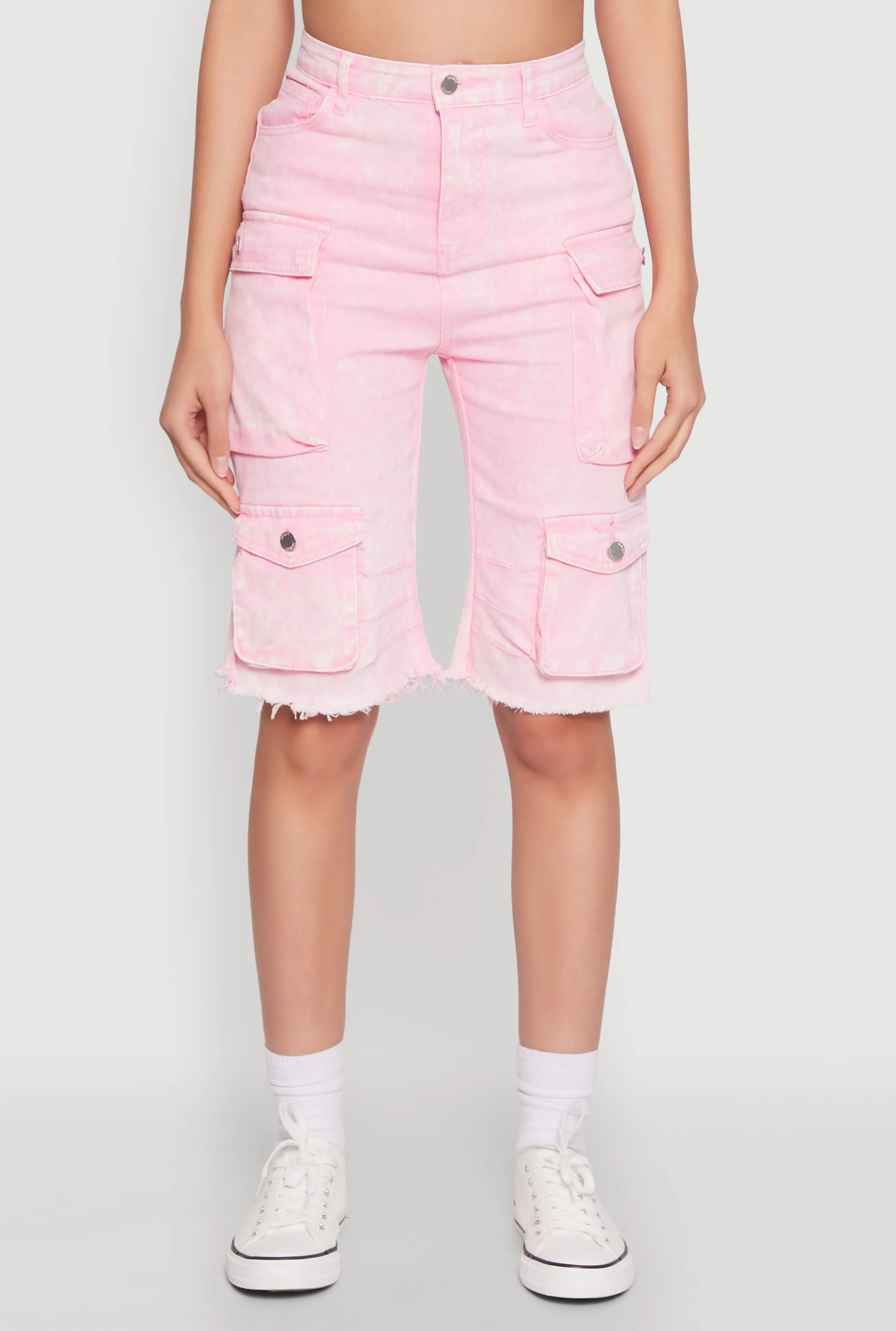 Daisy Mineral Wash Cargo Bermuda Shorts sold by Rainbow product image thumbnail 5