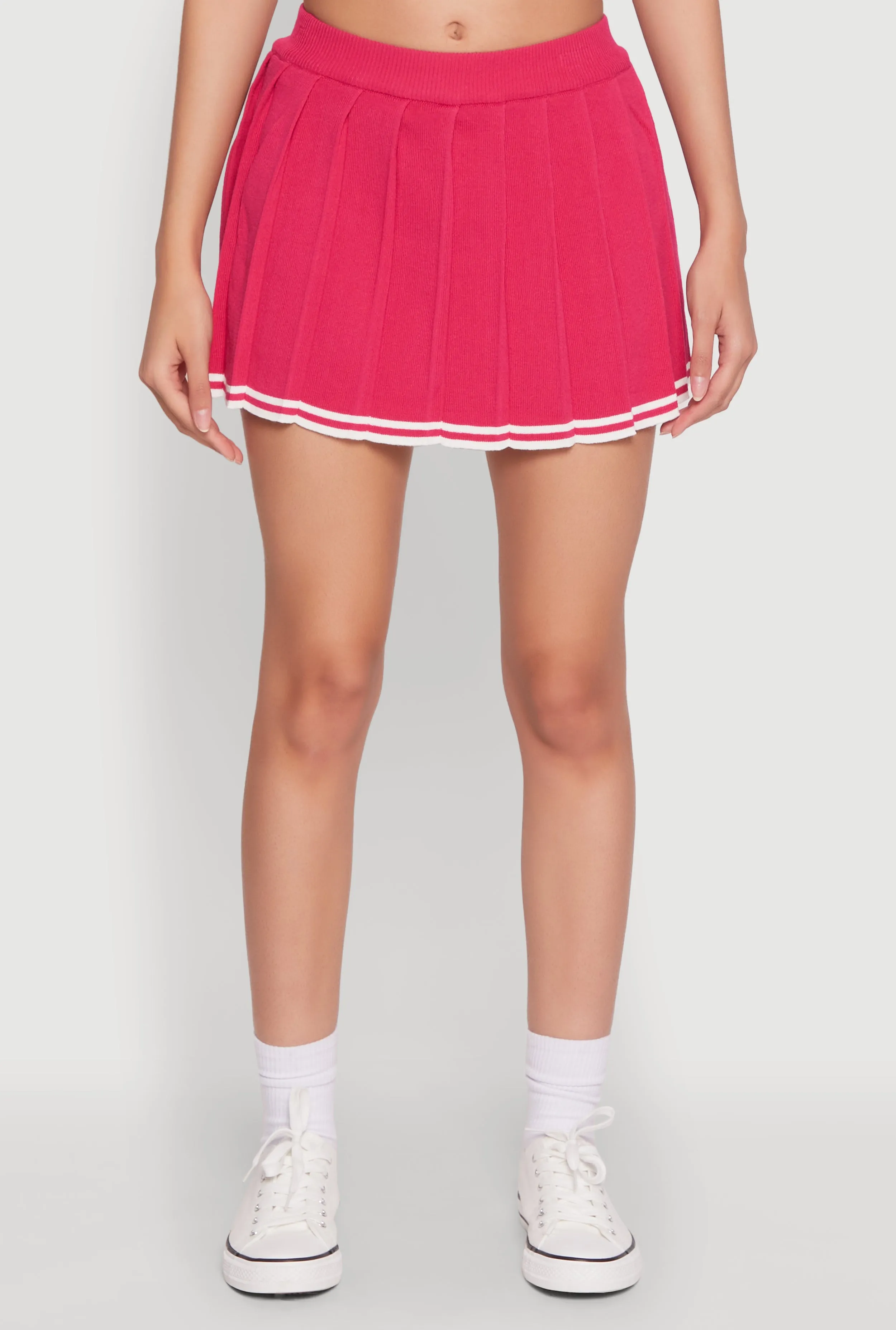 Daisy Pleated Varsity Stripe Skort sold by Rainbow product image thumbnail 3