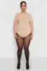Plus Size Short Sleeve Bodysuit sold by Rainbow