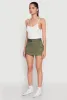 High Waisted Belted Cargo Skirt sold by Rainbow