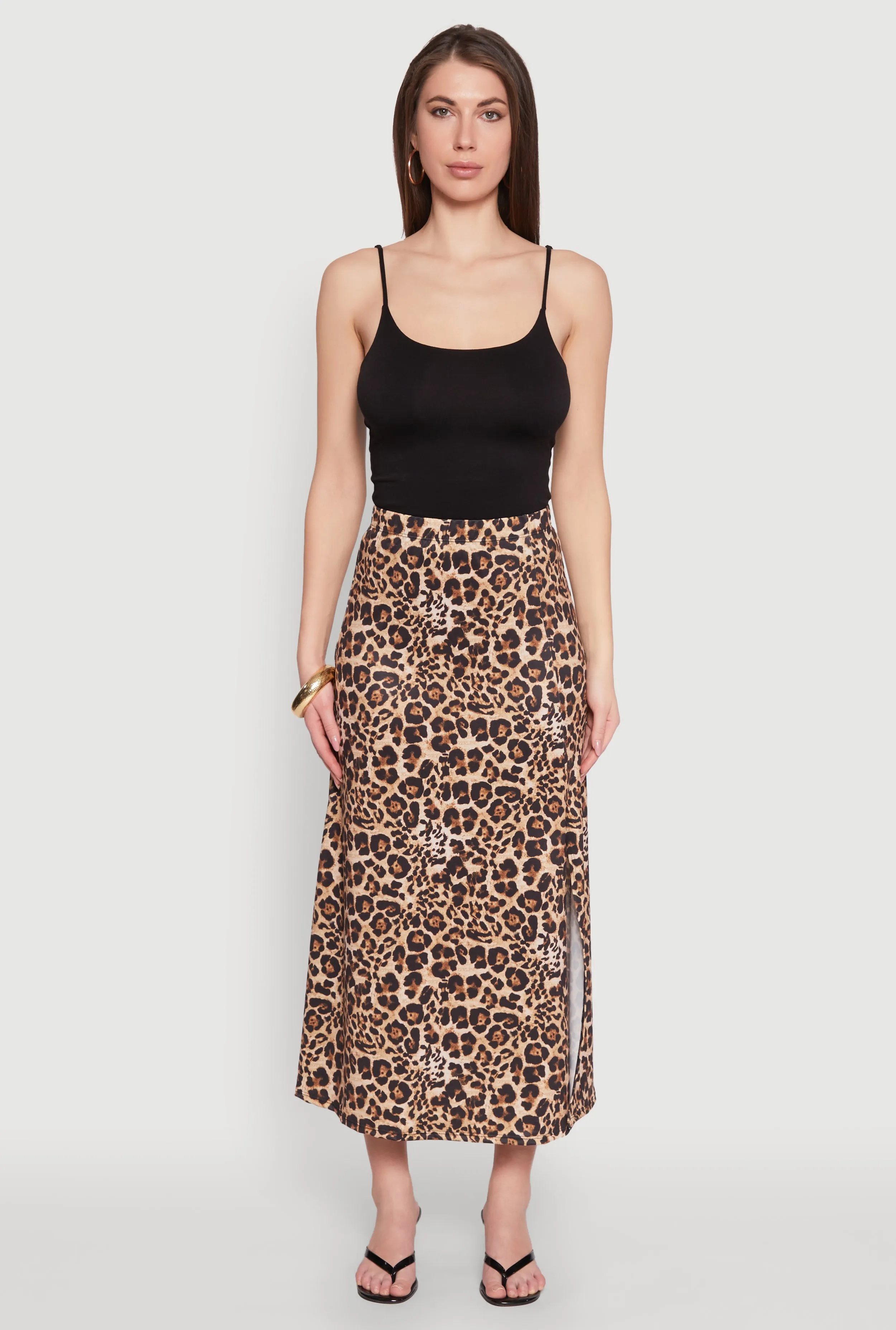 Jaguar Leopard Print High Waisted Skirt sold by Rainbow product image thumbnail 2