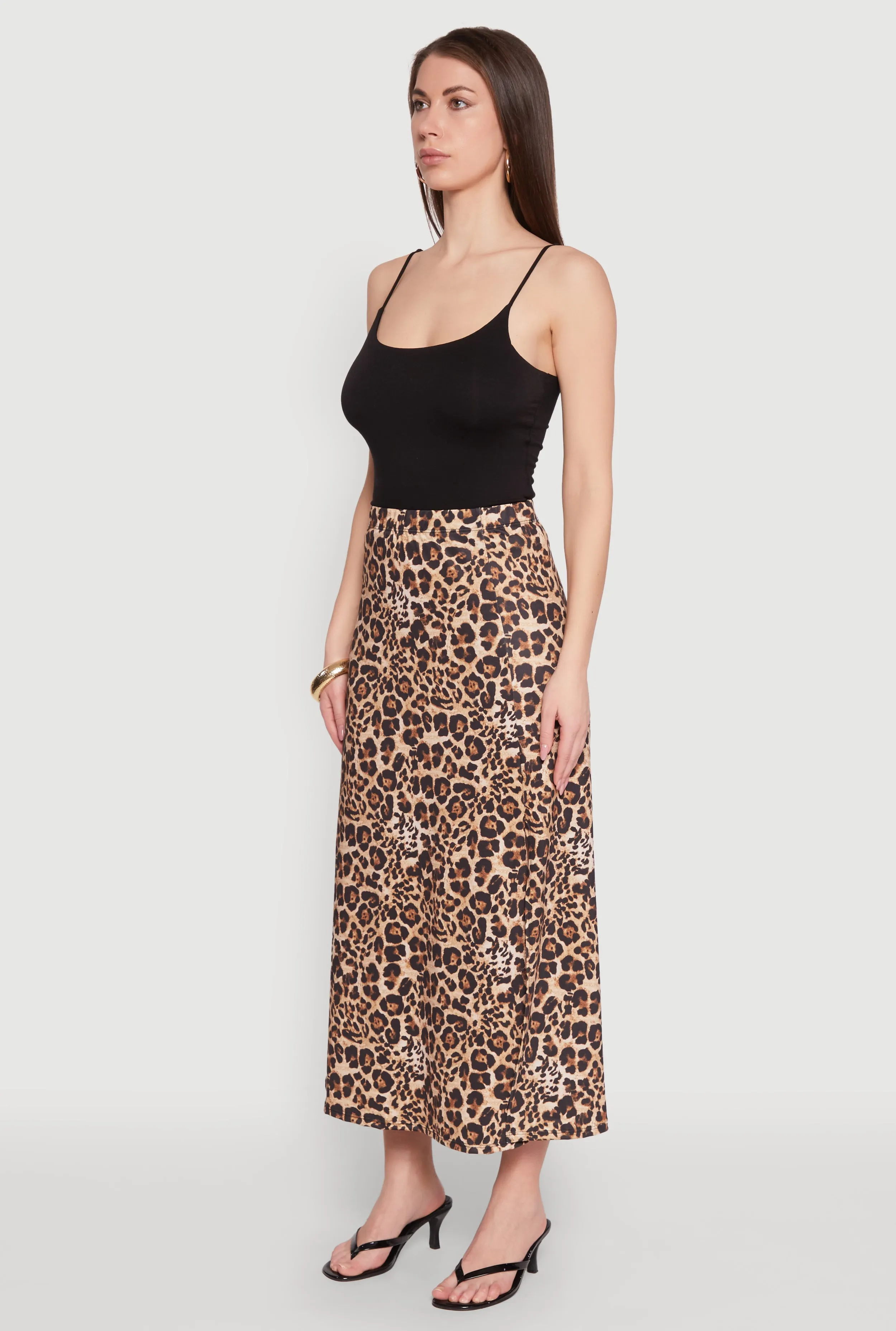 Jaguar Leopard Print High Waisted Skirt sold by Rainbow product image thumbnail 3