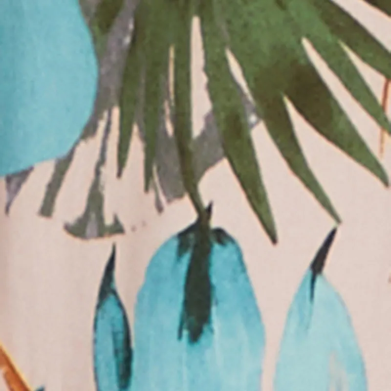 Tropical Leaf Print Palazzo Pants sold by Rainbow product image thumbnail 4