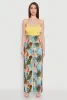 Tropical Leaf Print Palazzo Pants sold by Rainbow