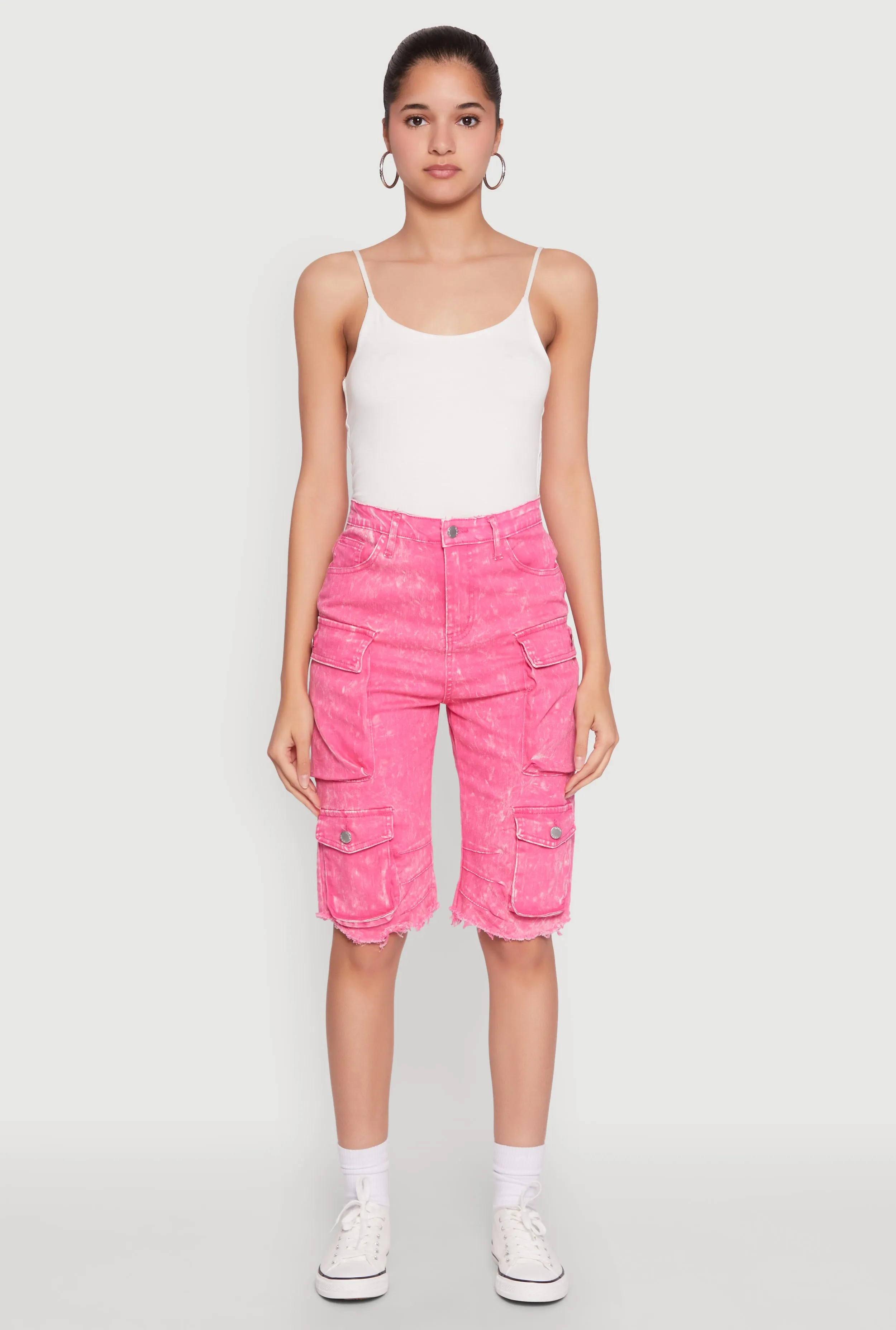 Daisy Mineral Wash Cargo Bermuda Shorts sold by Rainbow product image thumbnail 2