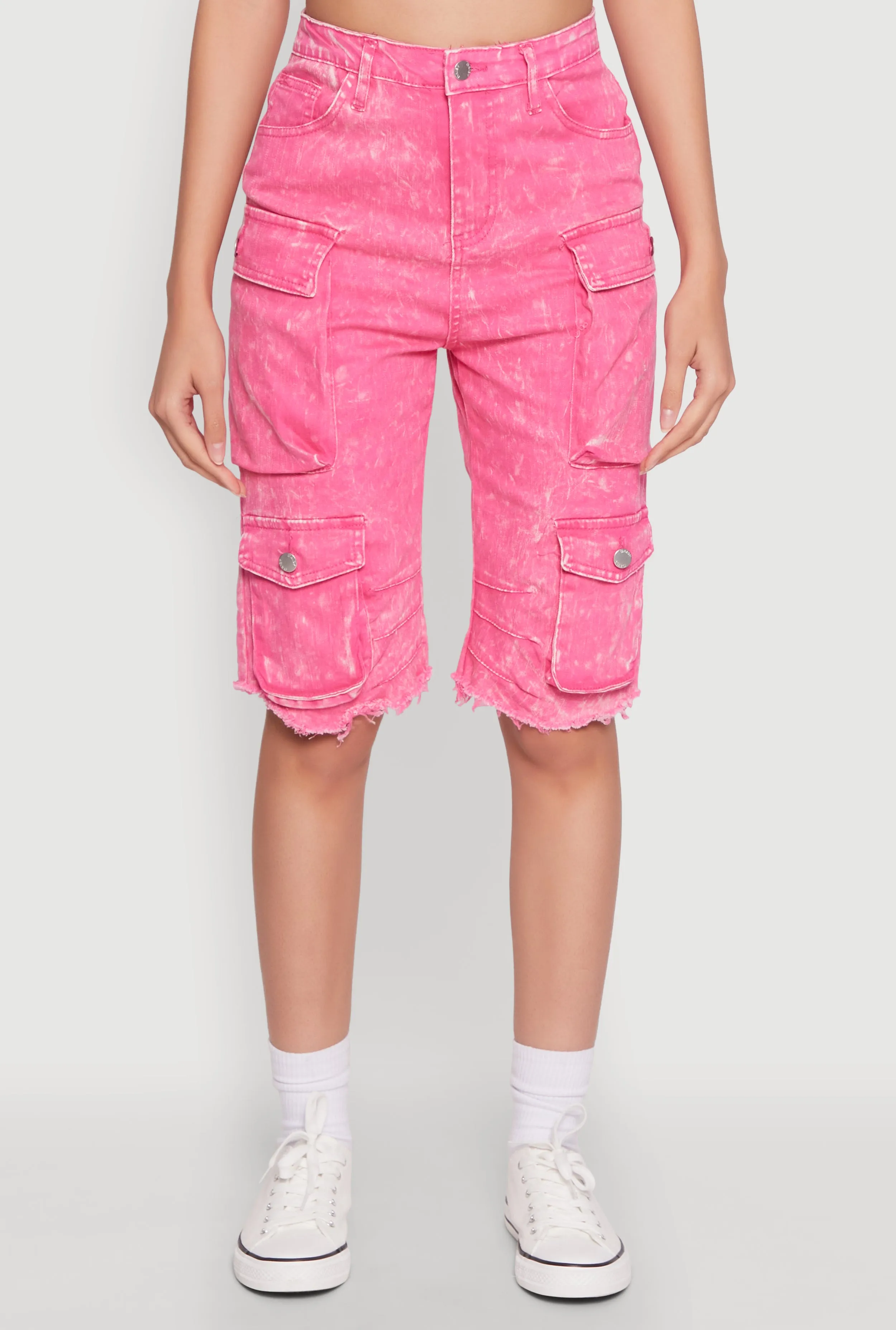 Daisy Mineral Wash Cargo Bermuda Shorts sold by Rainbow product image thumbnail 5