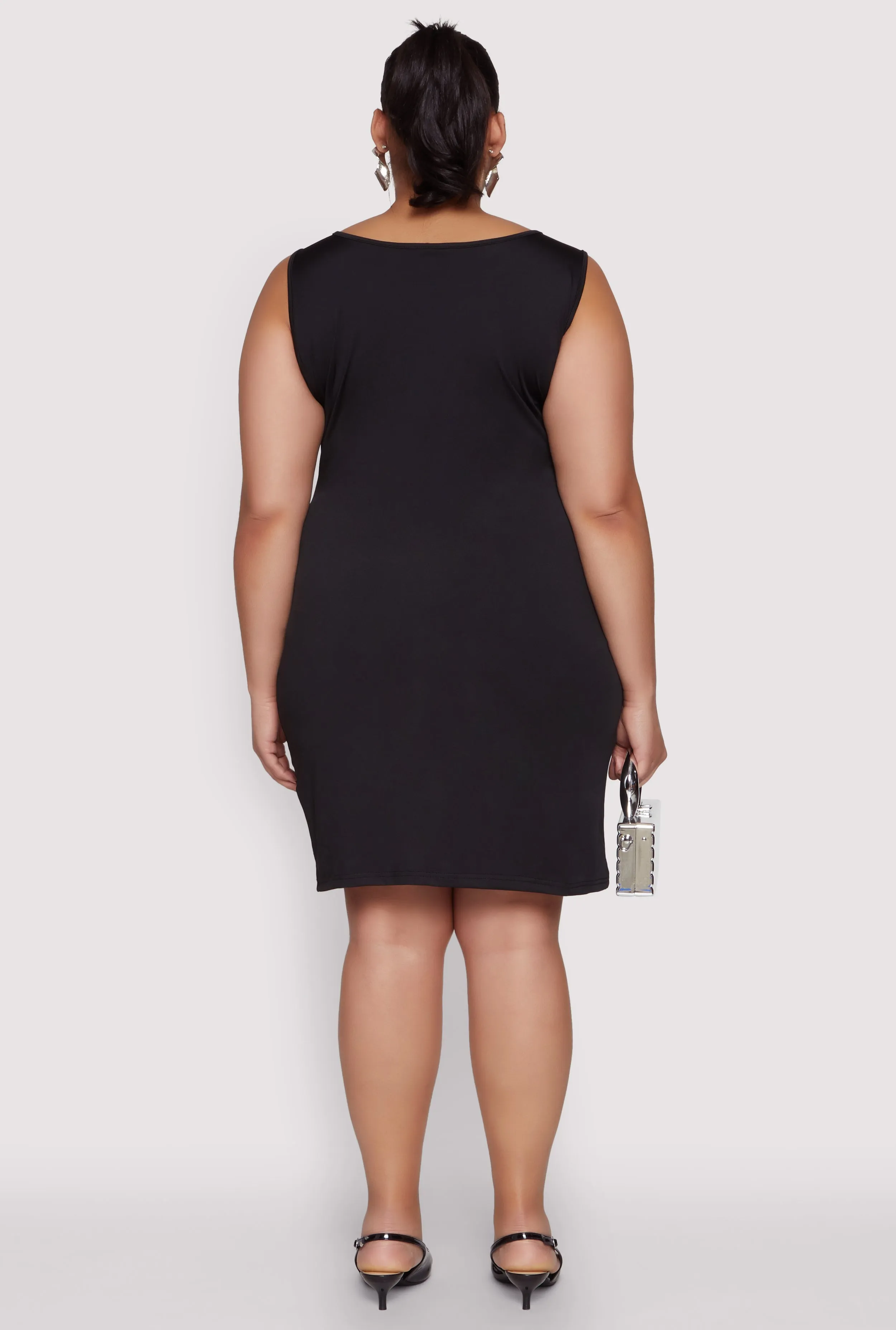 Plus Size Rhinestone Greek Key Tank Dress sold by Rainbow product image thumbnail 5