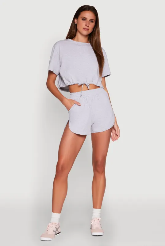 Daisy High Waisted Dolphin Shorts sold by Rainbow