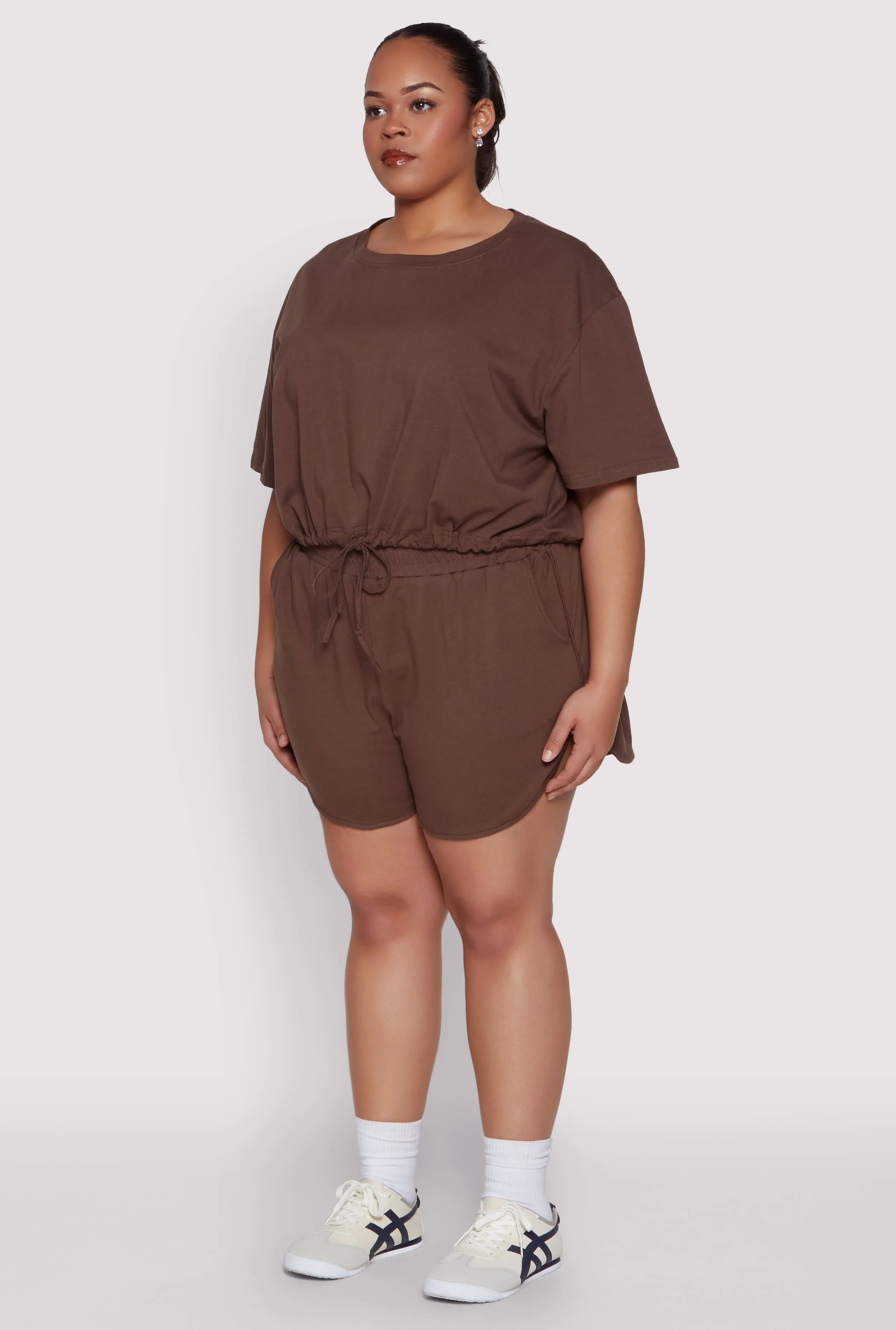 Plus Size Daisy Drawstring Hem Crop Top sold by Rainbow product image thumbnail 5