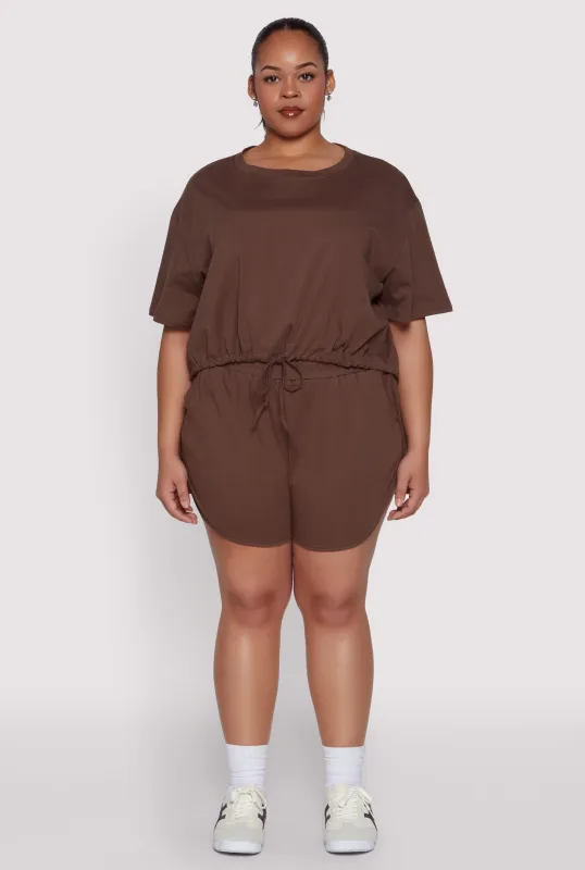 Plus Size Smocked Dolphin Shorts sold by Rainbow