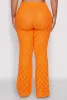 Plus Size Crochet Diamond Knit Pants sold by Rainbow