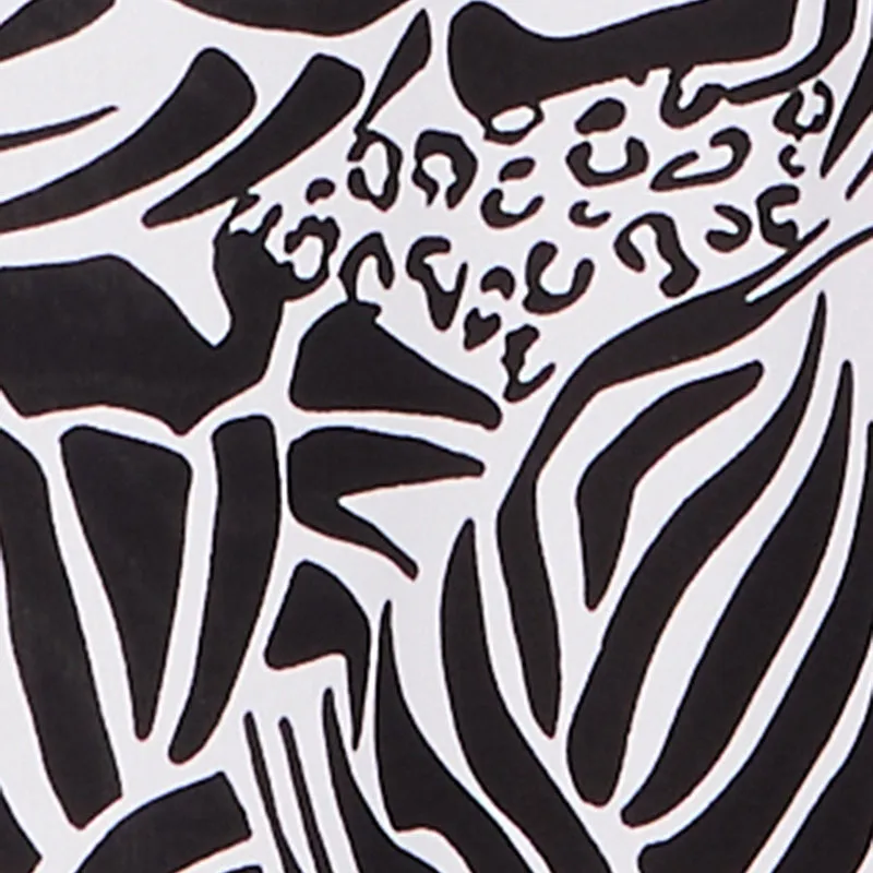 Zebra Leopard Print Empire Waist Maxi Dress sold by Rainbow product image thumbnail 4