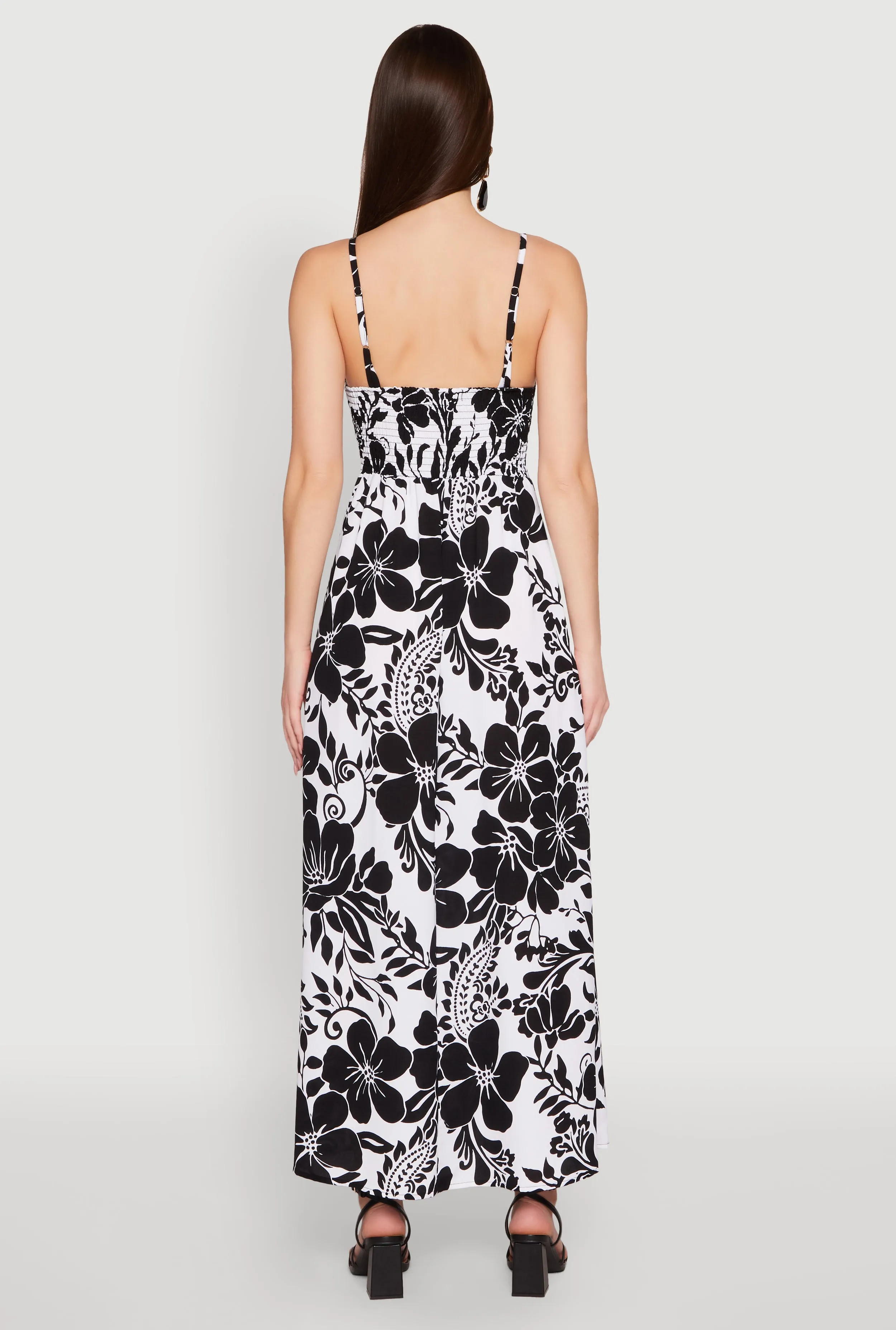 Airy Floral Print Empire Waist Maxi Dress sold by Rainbow product image thumbnail 5