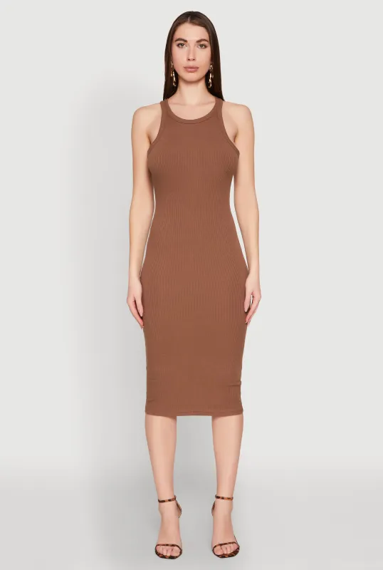 Racerback Midi Tank Dress sold by Rainbow