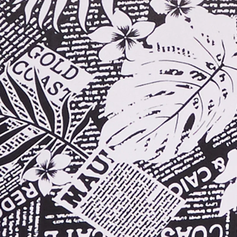 Leaf Newspaper Print Midi Dress sold by Rainbow product image thumbnail 4