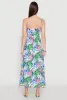 Floral Graphic Print Empire Waist Maxi Dress sold by Rainbow
