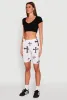 Cross Graphic Biker Shorts sold by Rainbow