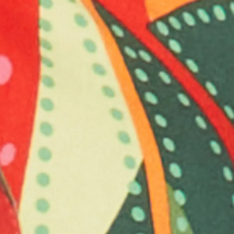 Abstract Print Drawstring Keyhole Crop Top sold by Rainbow product image thumbnail 4