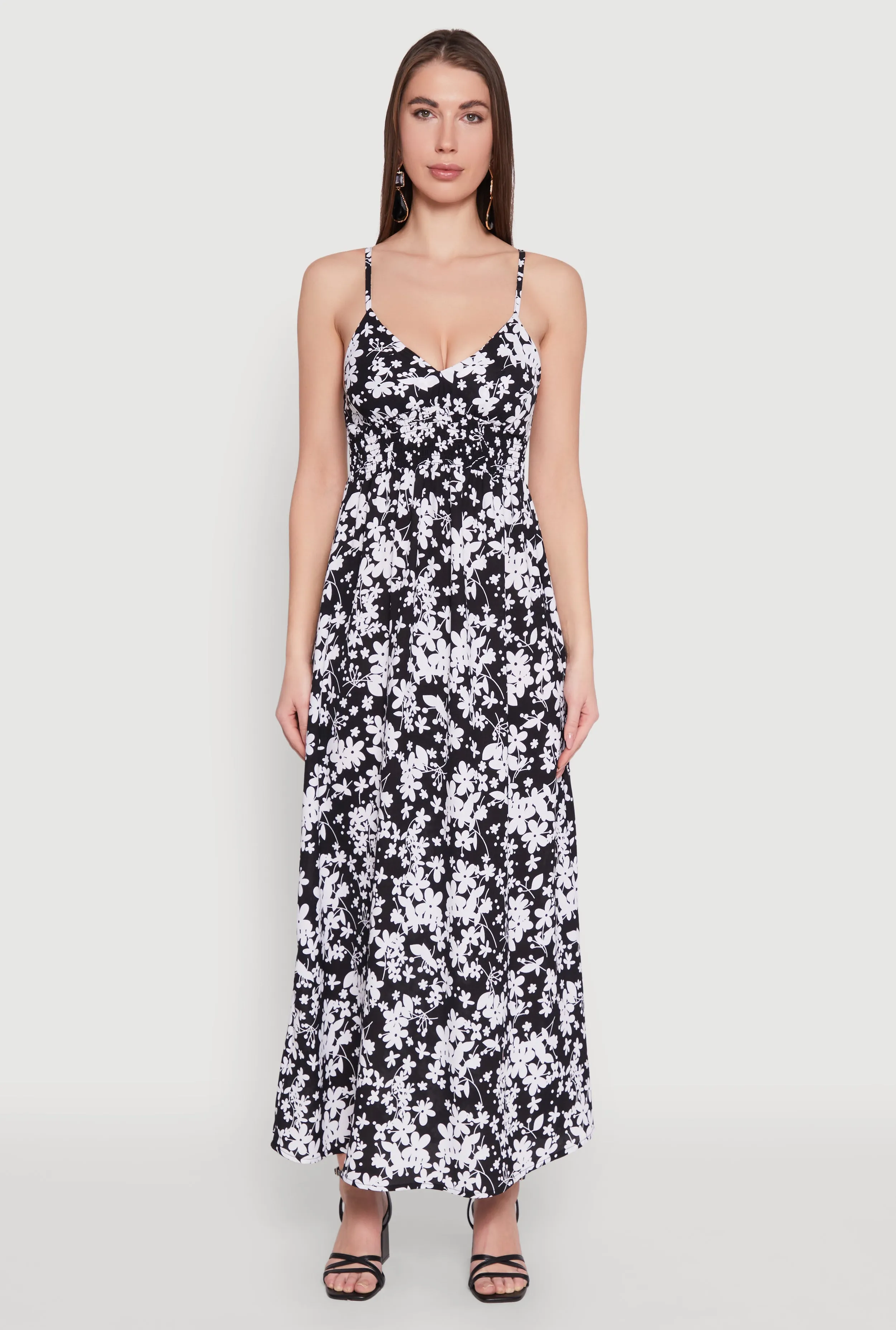Ditsy Floral Print Empire Waist Maxi Dress sold by Rainbow product image thumbnail 2