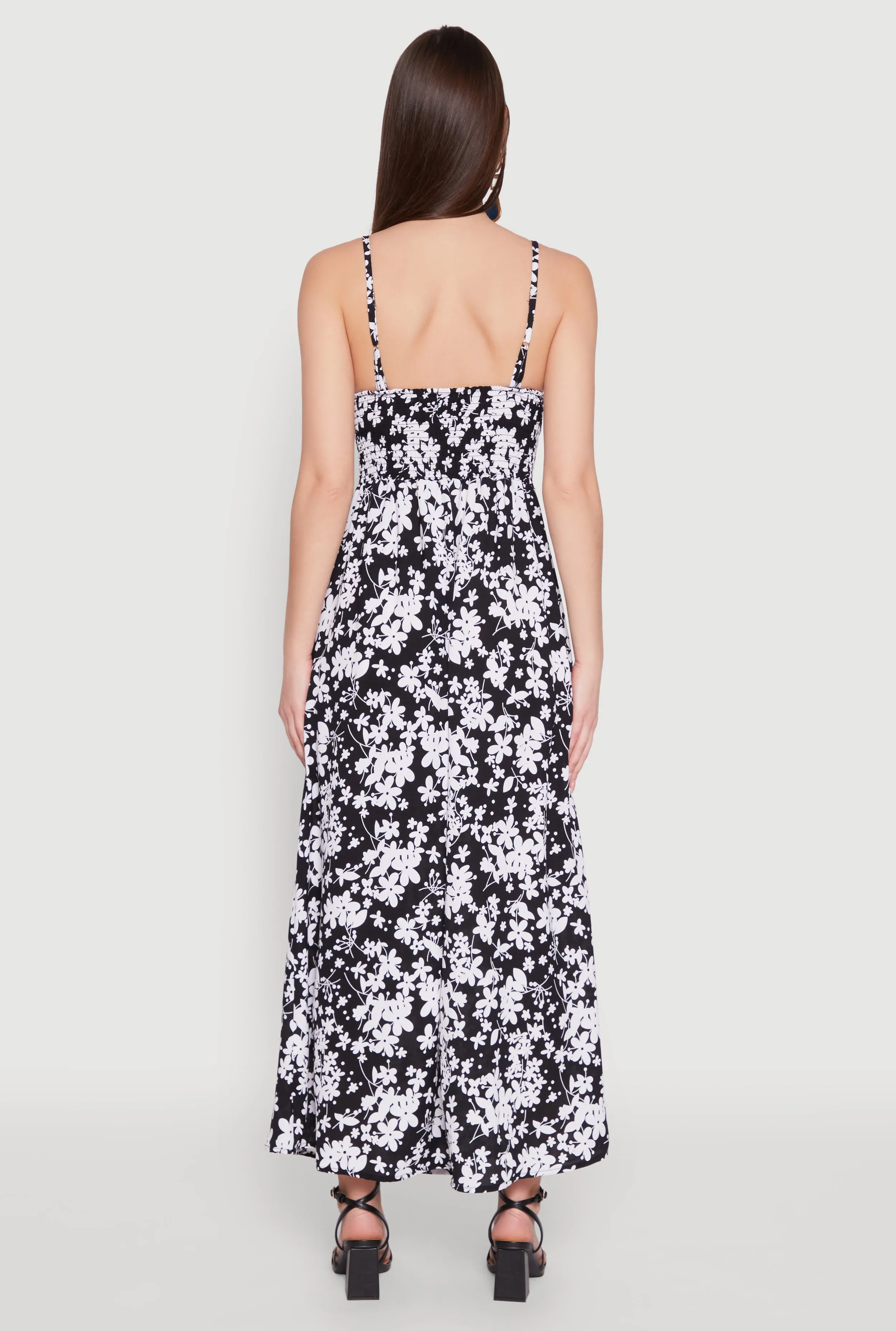 Ditsy Floral Print Empire Waist Maxi Dress sold by Rainbow product image thumbnail 5