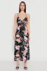 Peony Lavender Print Empire Waist Maxi Dress sold by Rainbow